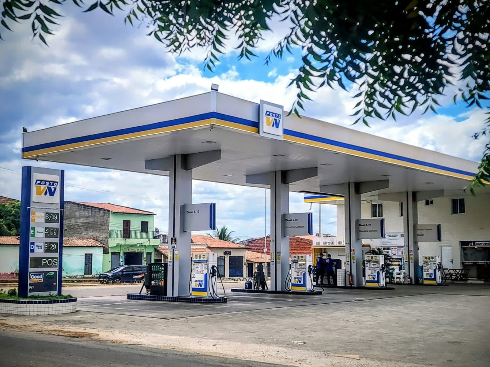 Fachada do Posto VN em Palestina, Canindé/CE